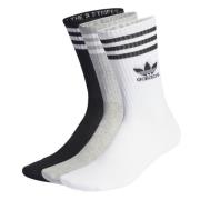 adidas Originals Strømper Crew 3-PK - Hvit/Grå/Sort