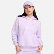 Nike Hettegenser NSW Phoenix Fleece - Lilla/Hvit Dame