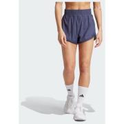 Adidas Pacer All Gym Seasonal Rib High-Rise Tonal 3-Stripes Shorts