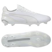 PUMA King Ultimate FG/AG White Pack - Hvit/Sølv