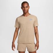 Nike Løpetrøye Dri-FIT Trail Solar Chase - Khaki/Sort