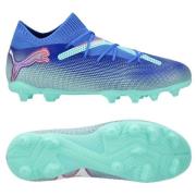 PUMA Future 7 Pro FG/AG Formula - Blå/Hvit/Electric Peppermint Barn