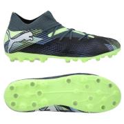 PUMA Future 7 Match MG Lights Out - Gray Skies/Hvit/Fizzy Apple Barn