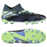 PUMA Future 7 Match FG/AG Lights Out - Gray Skies/Hvit/Fizzy Apple Bar...