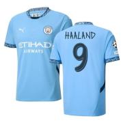 Manchester City Hjemmedrakt 2024/25 HAALAND 9 + Champions League & UEF...