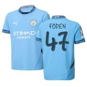 Manchester City Hjemmedrakt 2024/25 FODEN 47 + Champions League & UEFA...