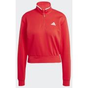 Adidas Essentials Color Pop French Terry Crop Quarter-Zip Track Jacket