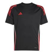 adidas Trenings T-Skjorte Tiro 24 - Sort/Pure Ruby Barn