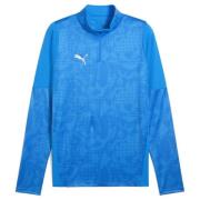 PUMA Treningsskjorte teamCUP 1/4 glidelås - Elektro Royal/Puma Sølv