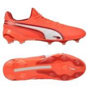 PUMA King Ultimate FG/AG Unlimited - Glowing Red/Hvit/Red Fire