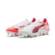 PUMA Ultra 5 Match SG Unlimited - Hvit/Sort/Glowing Red