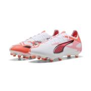 PUMA Ultra 5 Match FG/AG Unlimited - Hvit/Sort/Glowing Red