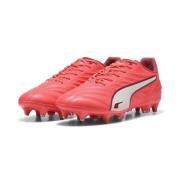 PUMA King Pro SG Unlimited - Glowing Red/Hvit/Red Fire