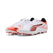 PUMA Ultra 5 Play MG Unlimited - Hvit/Sort/Glowing Red