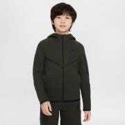 Nike Hettegenser NSW Tech Fleece FZ 24 - Sequoia/Svart Barn