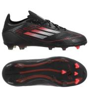 adidas F50 Elite FG Stealth Victory - Svart/Metall/Lucid Red Barn