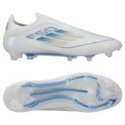 adidas F50 Elite Laceless FG Polar Victory - Fottøy Hvit/Sølv Metallis...