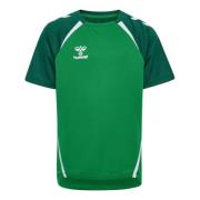 Hummel Trenings T-Skjorte hmlLEAD 2.0 - Grønn/Mørkegrønn/Hvit Barn