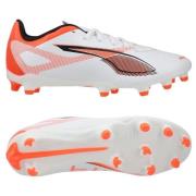 PUMA Ultra 5 Play FG/AG Unlimited - Hvit/Sort/Glowing Red Dame