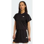 Adidas Stadium 3-Stripes Tennis Inspired Jacquard Polo Tee