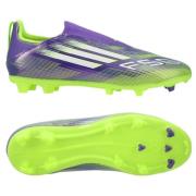 adidas F50 League Laceless FG/AG Radiant Blaze - Lilla/Fottøy Hvit/Luc...