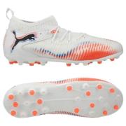 PUMA Future 8 Match MG Untamed - PUMA White/PUMA Svart/Glødende rød Ba...