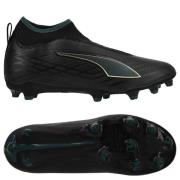 PUMA Ultra 6 Match + Laceless FG/AG Eclipse - PUMA Svart/Grønn/Green T...