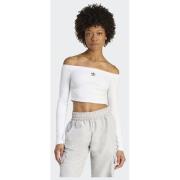 Adidas Originals ESSENTIALS RIB OFF SHOULDER LONGSLEEVE T-SHIRT