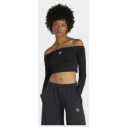 Adidas Originals ESSENTIALS RIB OFF SHOULDER LONGSLEEVE T-SHIRT