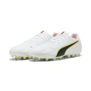 PUMA King 20 Match MG Unleashed - PUMA White/Glødende rød/Gul