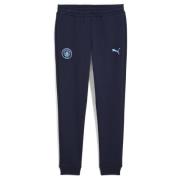 MCFC FtblESS Pants Jr FL PUMA Navy-Team Light Blue