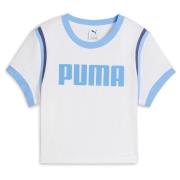 PUMA Graphic Baby Tee - PUMA White/Lyseblå