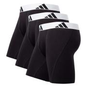 adidas Boxer Brief Active Flex Cotton 3-Pakke - Svart/Hvit