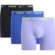 Nike Boxer 3-Pakke - Svart/Blå/Lilla/Volt