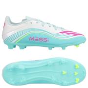 adidas F50 Messi League FG/AG Aurora Radiante - Fottøy Hvit/Lucid Pink...
