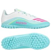 adidas F50 Messi Club TF Aurora Radiante - Fottøy Hvit/Lucid Pink/Flas...