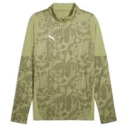 PUMA Treningsskjorte teamCUP 1/4 glidelås - Grønn/Puma Sølv/Olive Carg...