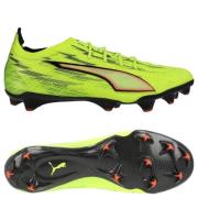 PUMA Ultra 6 Carbon FG Unleashed - Gul/PUMA Svart/rød/Lime Squeeze Kvi...