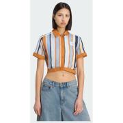 Adidas Originals ADIDAS ORIGINALS SUMMER GLOW STRIPED CROPPED POLO